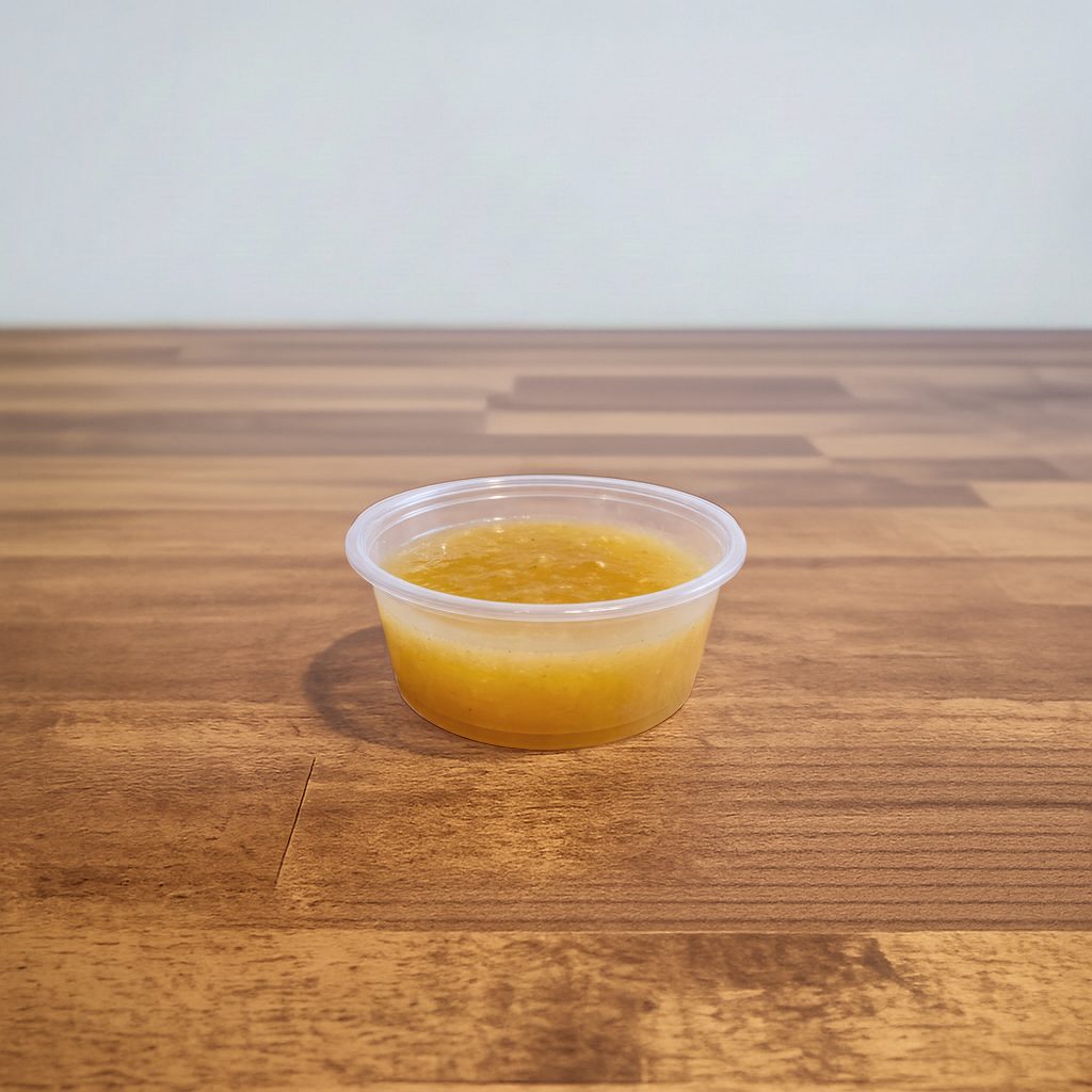 Peach Habanero Sauce.